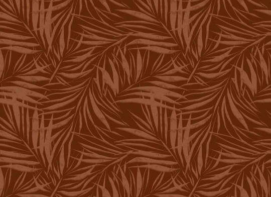 Hovia LE51052BR06W Sombra Dark - mural w liście palmy