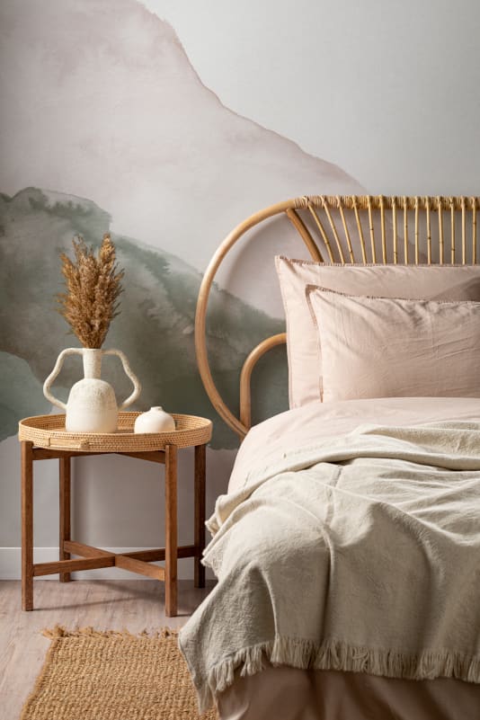 Hovia WA0828GR04W Echo Green - mural abstrakcyjny akwarelowy