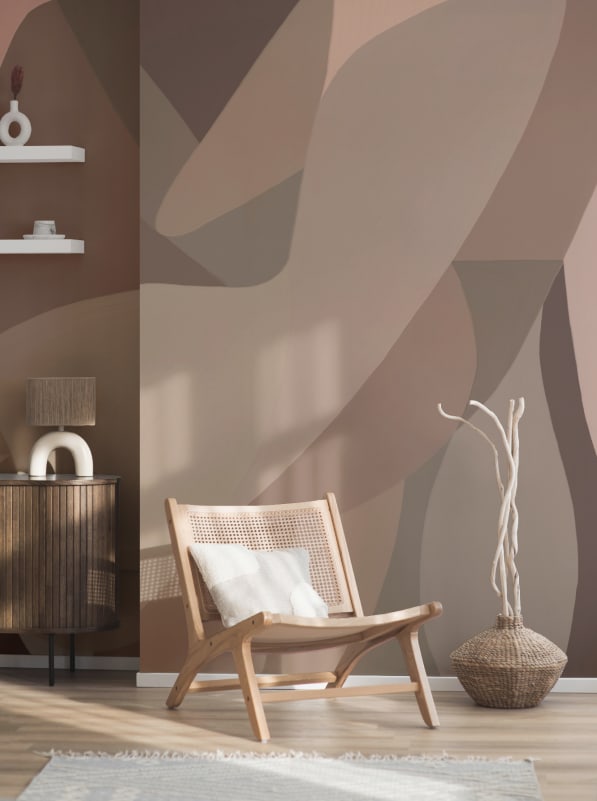 Hovia AB0931BR03W Hera Brown - mural abstrakcyjny