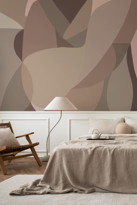 Hovia AB0931BR03W Hera Brown - mural abstrakcyjny