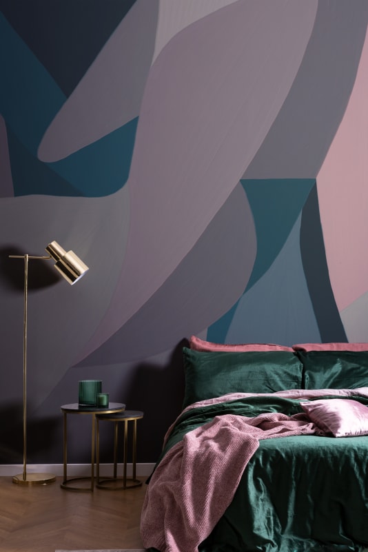 Hovia AB0933BU03W Hera Blue - mural abstrakcyjny
