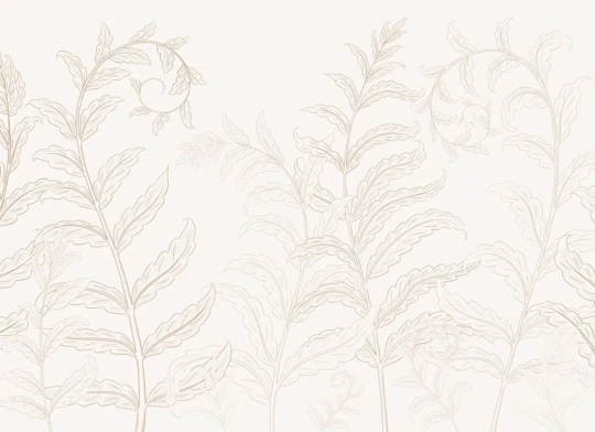 Hovia LE0681NE03W Unfurl Neutral - mural w liście paproci