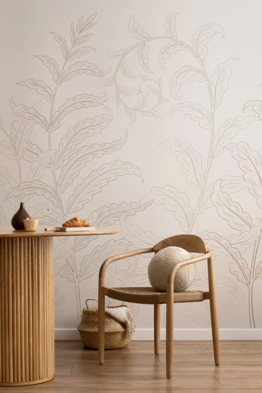 Hovia LE0681NE03W Unfurl Neutral - mural w liście paproci
