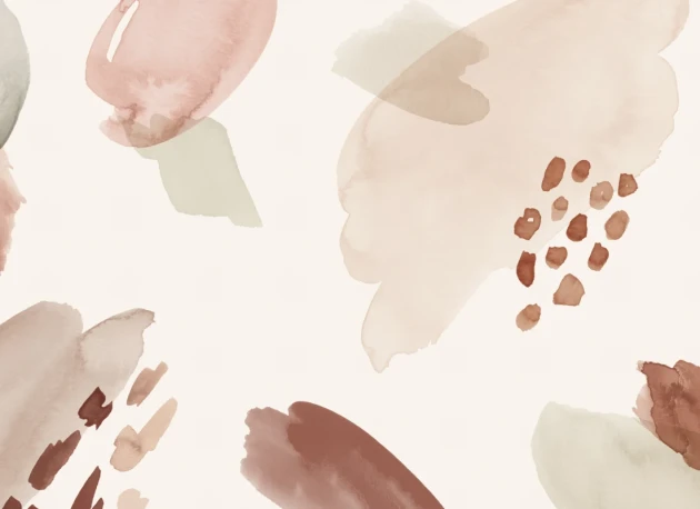 Hovia WA01065RE04W Marshmallow Terracotta - mural abstrakcyjny akwarelowy