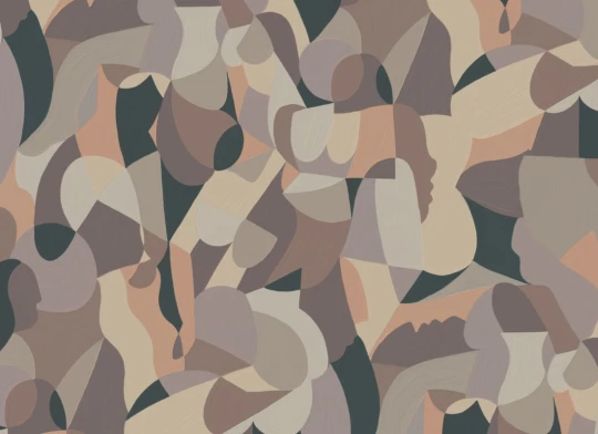 Hovia AB5927DA03W Hestia Taupe - mural abstrakcyjny