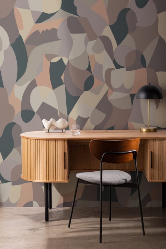 Hovia AB5927DA03W Hestia Taupe - mural abstrakcyjny