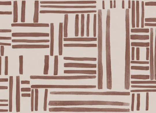 Hovia ST0960BR04W Skript Terracotta - mural geometryczny w linie