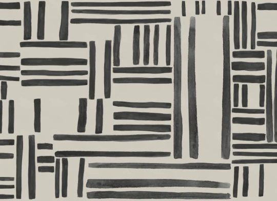 Hovia ST0961BW04W Skript Black - mural geometryczny w linie