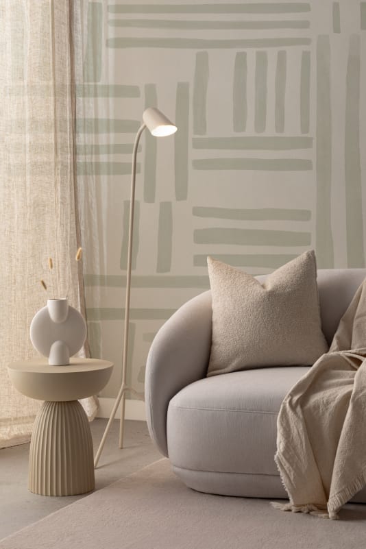 Hovia ST0962GR04W Skript Green - mural geometryczny w linie