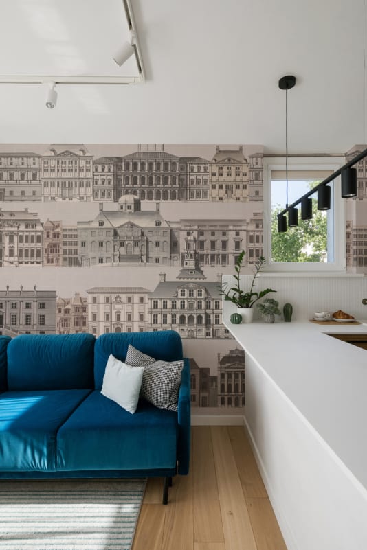 Hovia CI51047NE03W Metropolis - mural z architekturą klasyczną