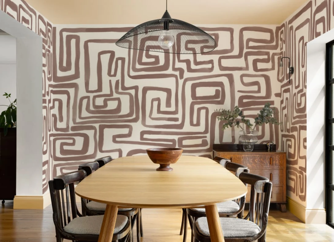 Hovia AB0965BR04W Nexum Brown - mural w labirynt