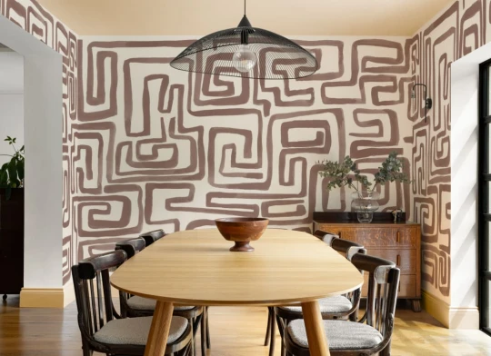 Hovia AB0965BR04W Nexum Brown - mural w labirynt