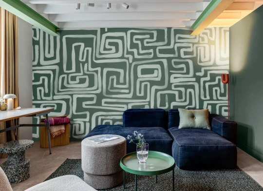 Hovia AB0966GR04W Nexum Emerald - mural w labirynt