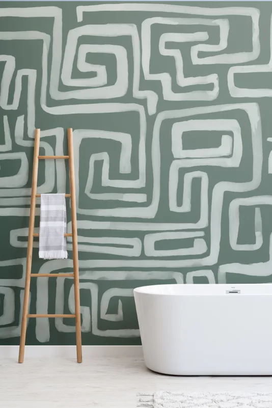 Hovia AB0966GR04W Nexum Emerald - mural w labirynt