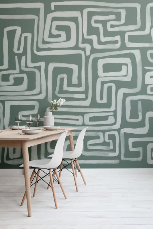 Hovia AB0966GR04W Nexum Emerald - mural w labirynt
