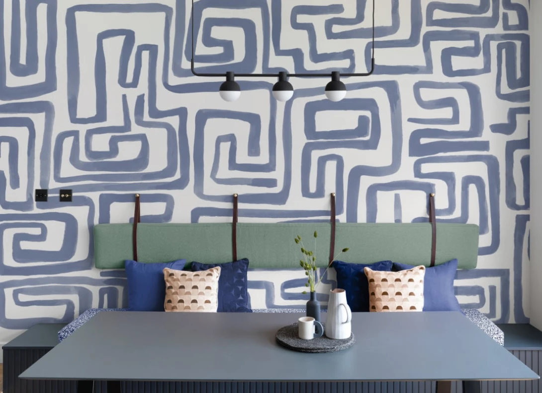 Hovia AB0967BU04W Nexum Blue - mural w labirynt