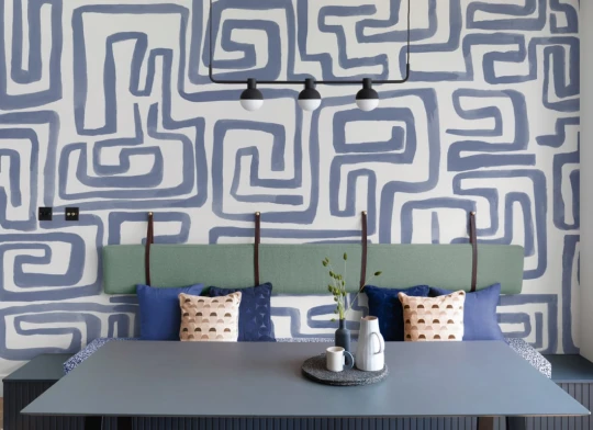Hovia AB0967BU04W Nexum Blue - mural w labirynt
