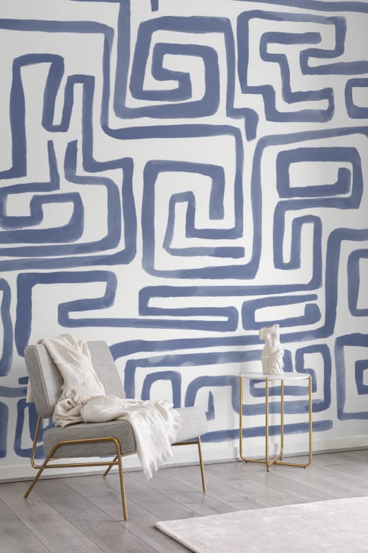 Hovia AB0967BU04W Nexum Blue - mural w labirynt