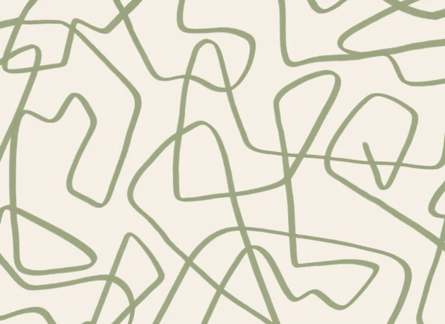 Hovia AB01033GR03W Freeflow Green - mural w abstrakcyjne linie