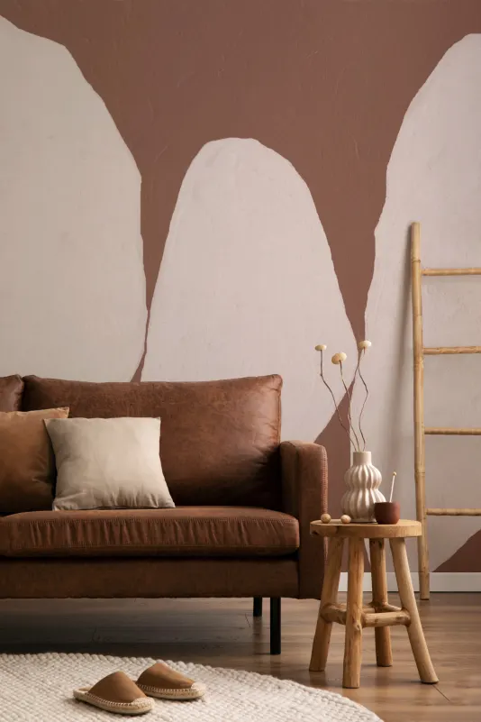 Hovia AB0997BR04W Marl Terracotta - mural abstrakcyjny