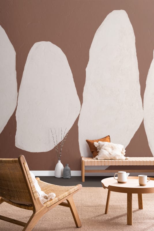 Hovia AB0997BR04W Marl Terracotta - mural abstrakcyjny