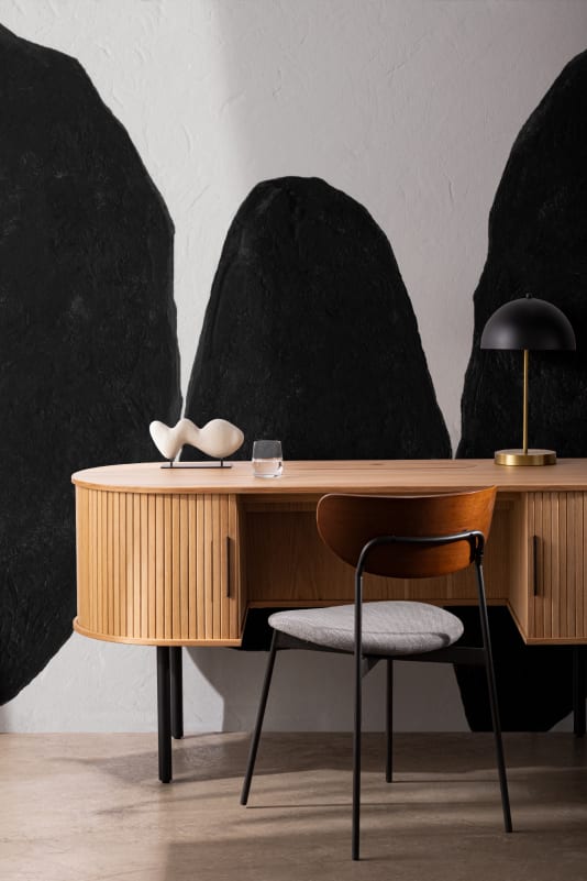 Hovia AB0998BW04W Marl Black & White - mural abstrakcyjny