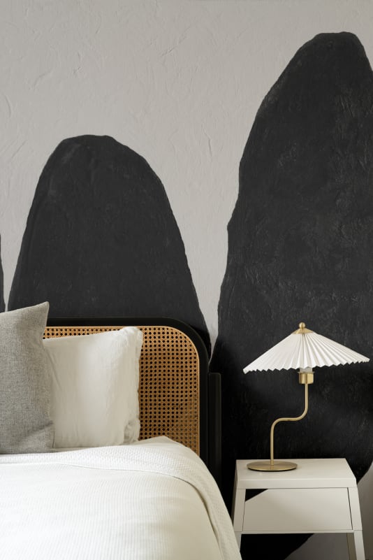 Hovia AB0998BW04W Marl Black & White - mural abstrakcyjny