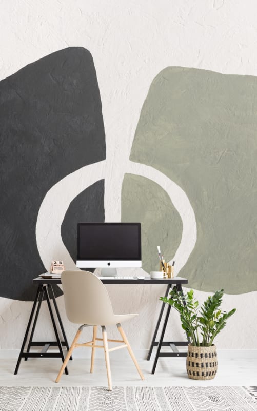 Hovia AB01005GR04W Tecton Green - mural abstrakcyjny