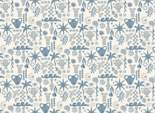 Hovia CO5863BU07W La Dolce Vita Blue - mural w motywy śródziemnomorskie
