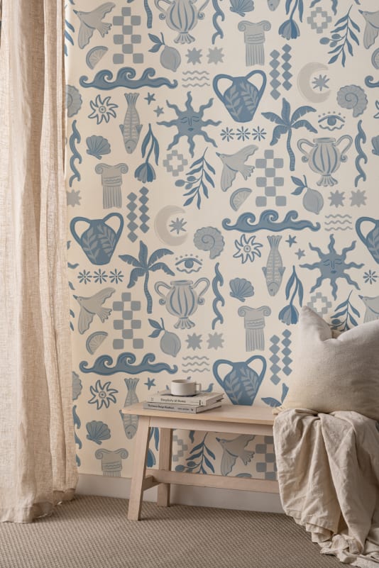 Hovia CO5863BU07W La Dolce Vita Blue - mural w motywy śródziemnomorskie