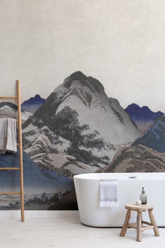 Hovia JA01143BU03W Takayama - mural orientalny w górski pejzaż