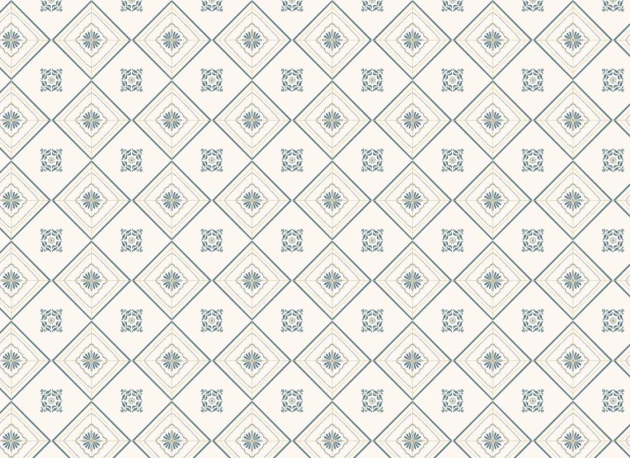 Hovia RP51089BU06W Victoria Classic - mural w geometryczne płytki