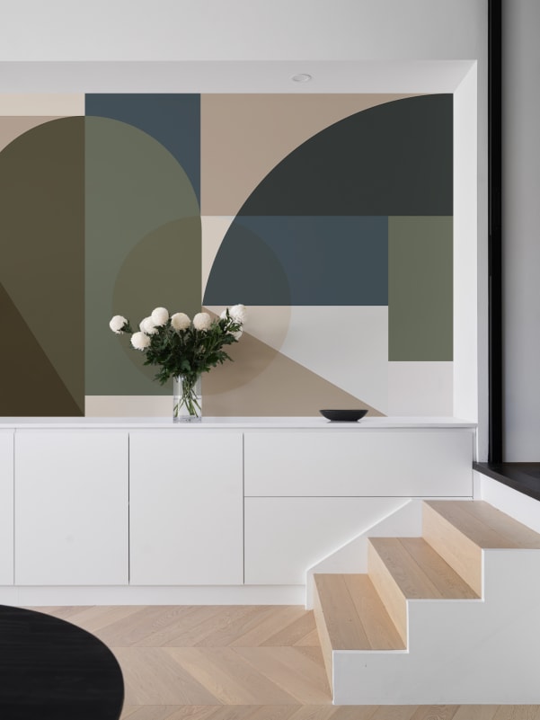 Hovia GE01171GR03W Vertex Green - mural geometryczny