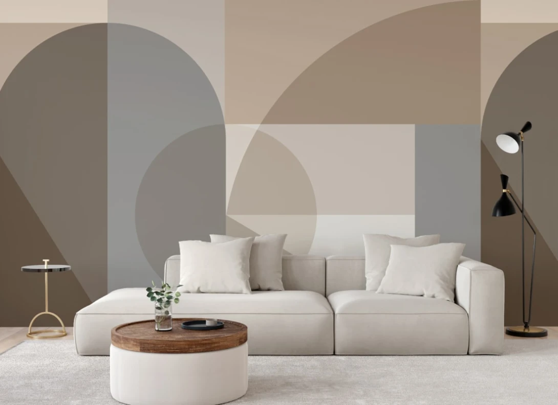 Hovia GE01172BE03W Vertex Neutral - mural geometryczny