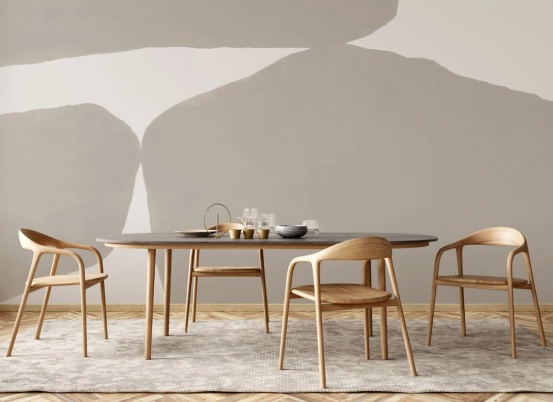 Hovia AB0990NE04W Obscura Beige - mural abstrakcyjny