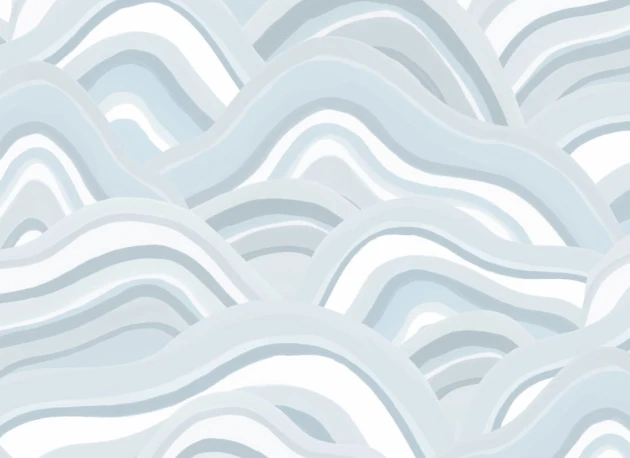 Hovia CO5763BU06W Sundune Blue - mural w abstrakcyjne fale