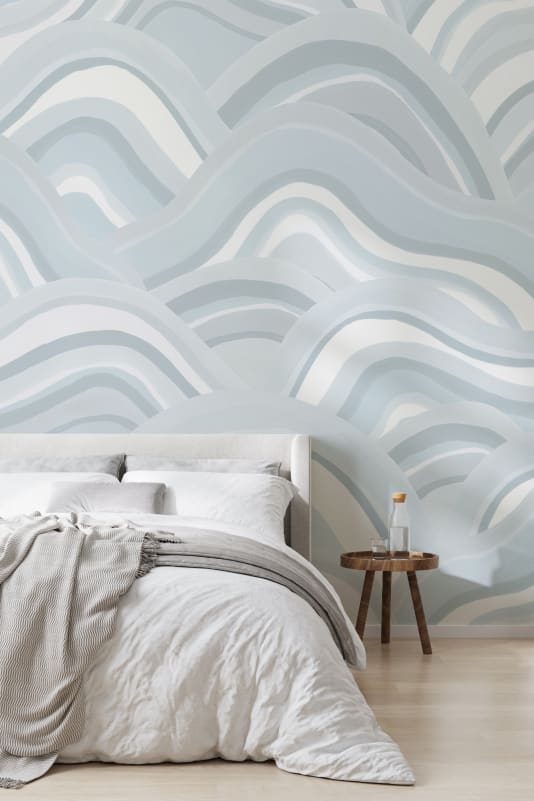 Hovia CO5763BU06W Sundune Blue - mural w abstrakcyjne fale
