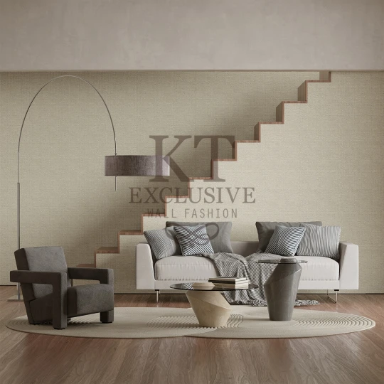 KT Architects HED2006 Jacquard Cream - tapeta tekstylna