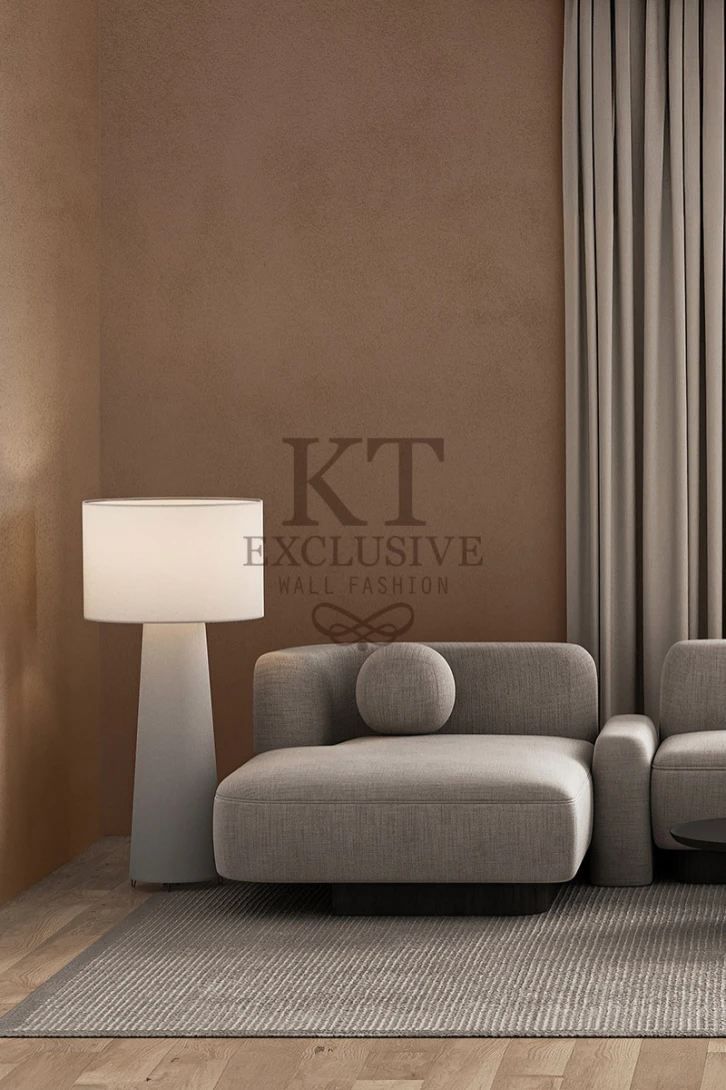 KT Architects ARV028 Pure Suede Grey - tapeta tekstylna imitująca zamsz