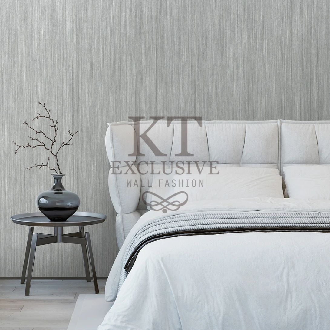 KT Architects ARF0009 Fil a Fil Grey - tapeta imitująca tkaninę