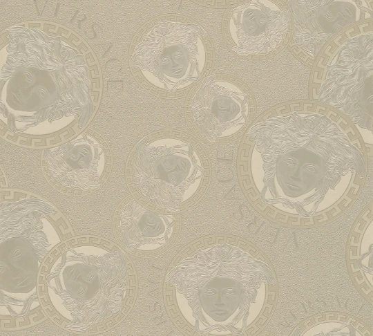 Versace 38461-3 V Medusa Amplified Champagne - tapeta w medaliony z Meduzą