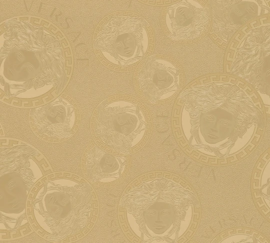 Versace 38461-1 V Medusa Amplified Gold - tapeta w medaliony z Meduzą