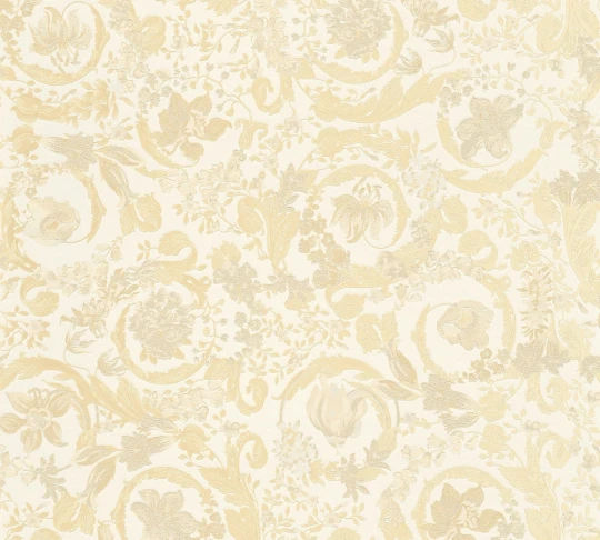 Versace 38706-3 V Virtus Heritage Soft Gold - tapeta w ornament roślinny