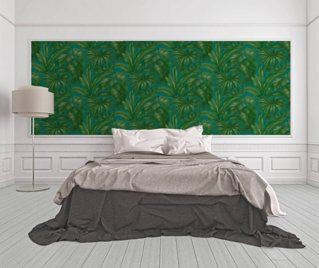 Versace 96240-6 V Giungla Emerald-Azure - tapeta w tropikalne liście