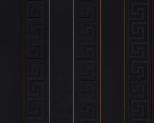 Versace 93524-4 V Greek Key Stripe Black - tapeta w pasy i meandry