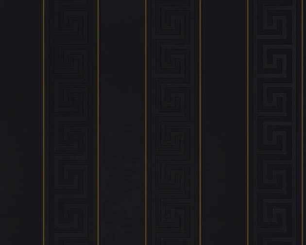 Versace 93524-4 V Greek Key Stripe Black - tapeta w pasy i meandry