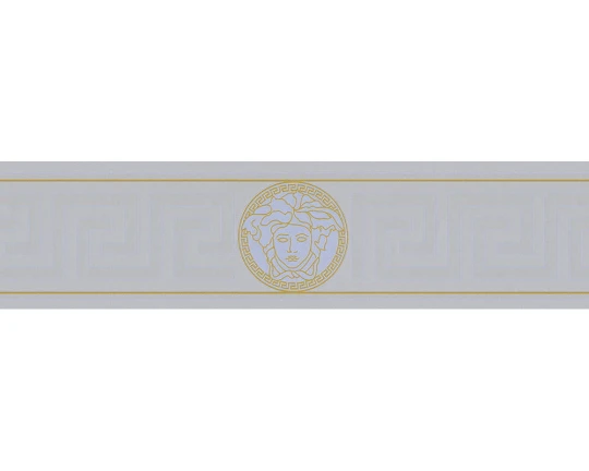 Versace 93522-5 V Greek Key Border Silver - border z meandrem i Meduzą