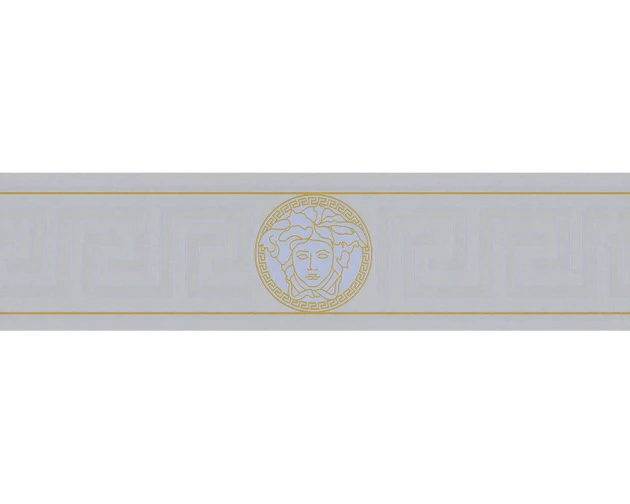 Versace 93522-5 V Greek Key Border Silver - border z meandrem i Meduzą