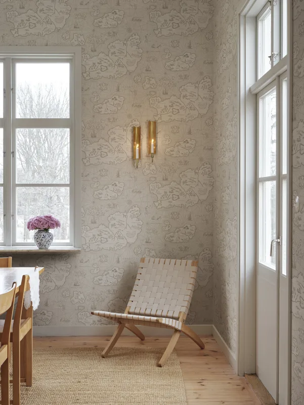 Sandberg S10733 Sandberg Heritage Ferdinand Beige - mural w mapę świata