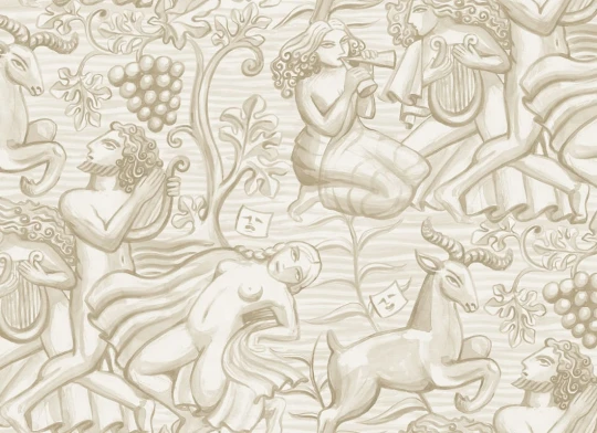 Sandberg S10756 Sandberg Heritage Baccus Sand - mural w mitologiczny ornament